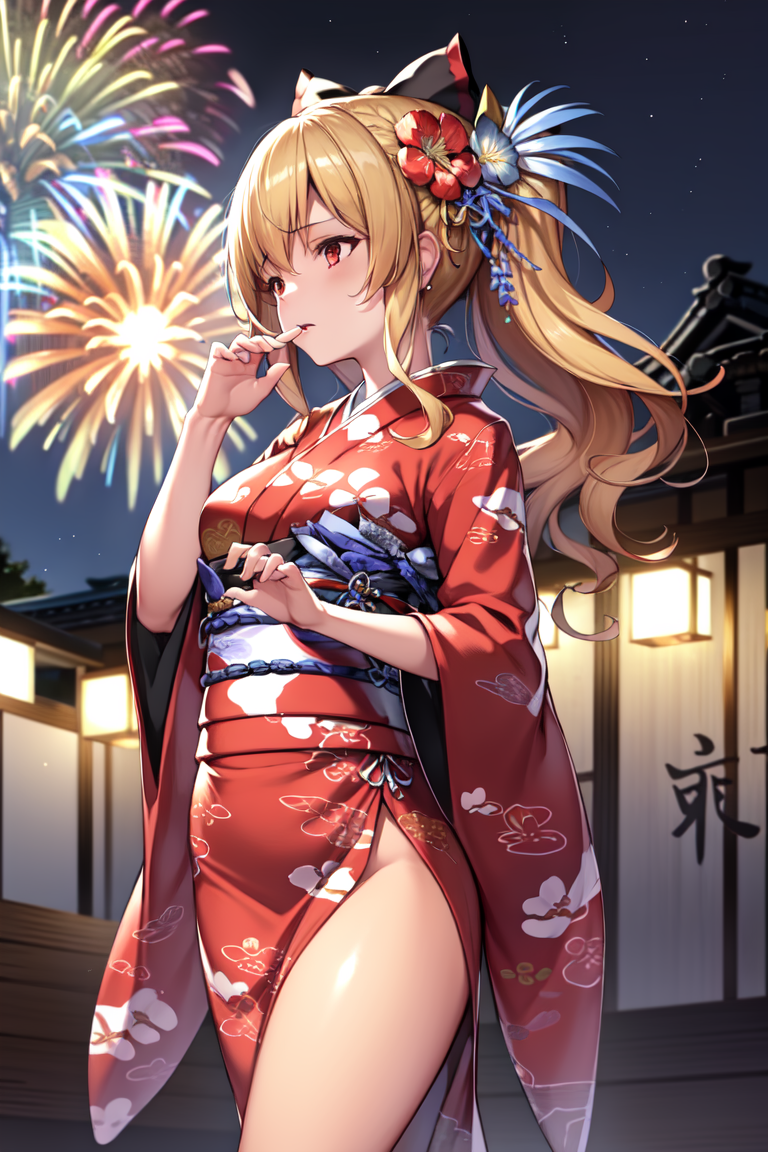 2494725-823875475-masterpiece, best quality, absurdres, perfect anatomy, 1girl, solo, ViraGB, long hair, ponytail, japanese clothes, hair flower,.png